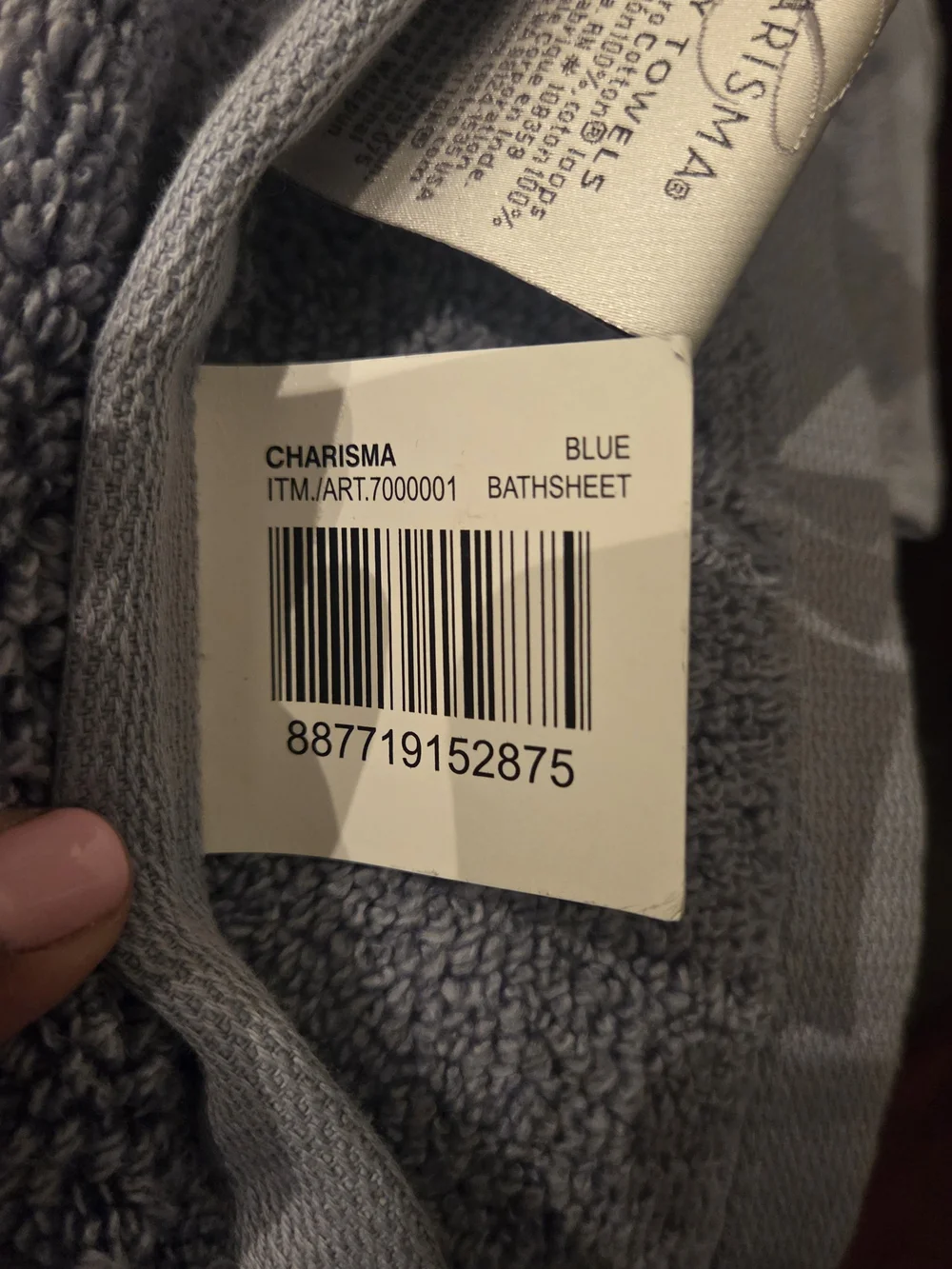 Charisma Blue Bath Sheet Set Of 3